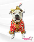 Chinese New Year Adorable Girls' Dog  Hanfu/Kimono