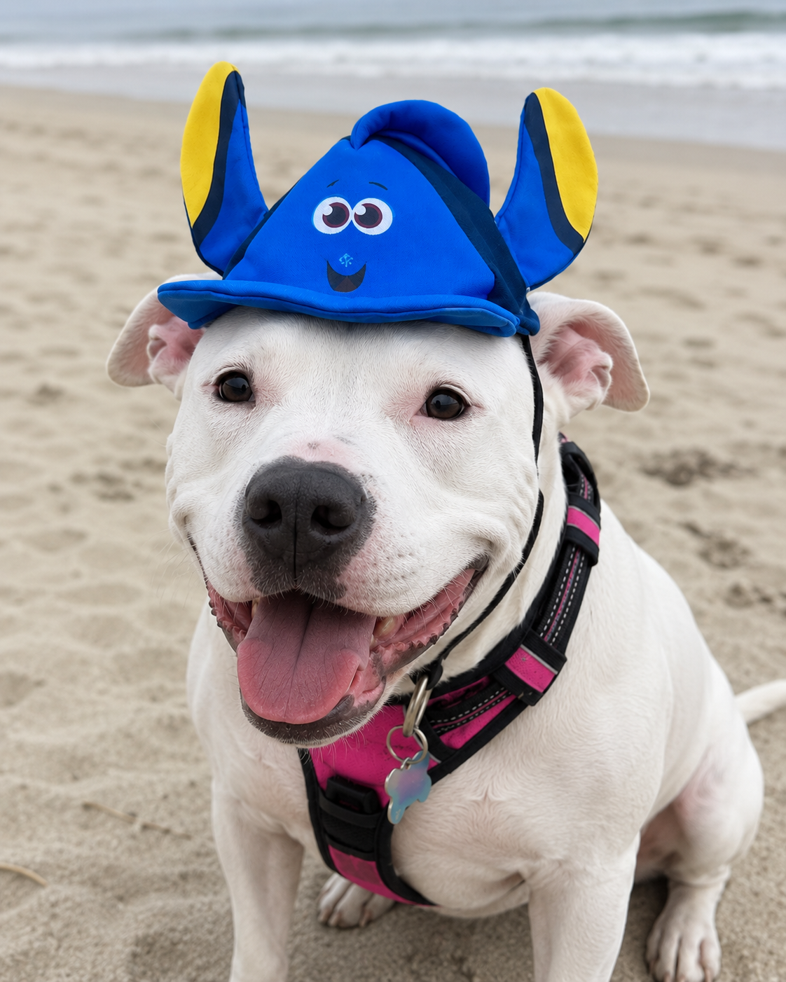 Just Keep Swimming Blue Tang Fish Dog Hat