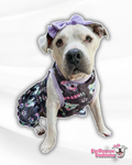 2024 Pittie Awareness Dog Dress With Ruffle / With Sleeves or Sleeveless (Available in any pattern)