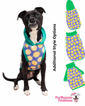 Main Squeeze Lemons Pawty Dog Pajama with Green Neck & Trim/Sleeves