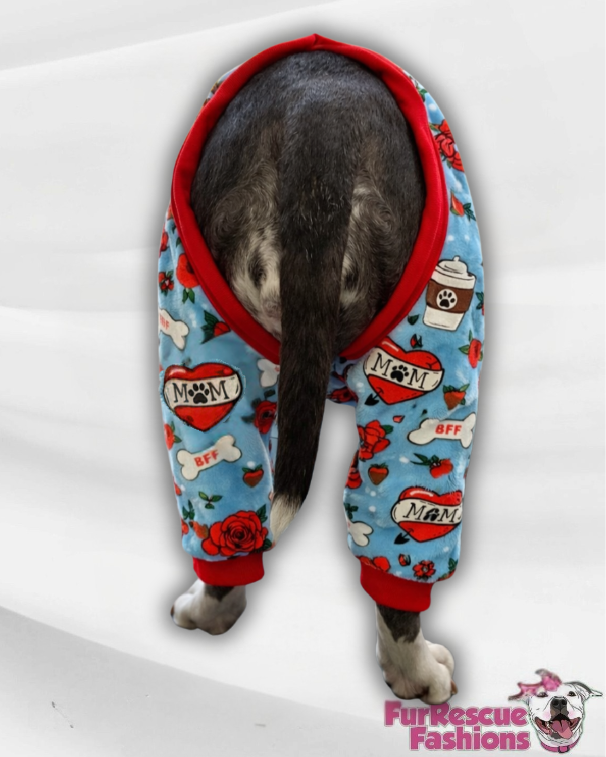 May the Mom Force Be With You - Rain Or Shine 
4 Legged PAWjamas with Turtle Neck (Available in any pattern)