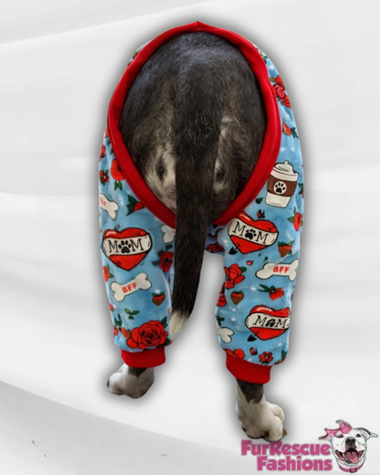May the Mom Force Be With You - Rain Or Shine 
4 Legged PAWjamas with Turtle Neck (Available in any pattern)