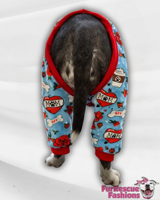 May the Mom Force Be With You - Rain Or Shine 
4 Legged PAWjamas with Turtle Neck (Available in any pattern)