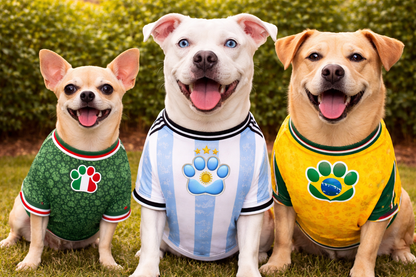 Mexico Dog Jersey or Ruffle Dress – World Cup 2026 | Custom Pet Soccer Shirt ⚽️🐾