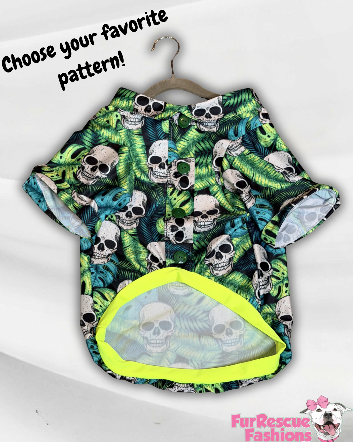 2026 Fall & Halloween Hawaiian Faux Button Up Dog Shirt With Sleeves (Choose Your Pattern)