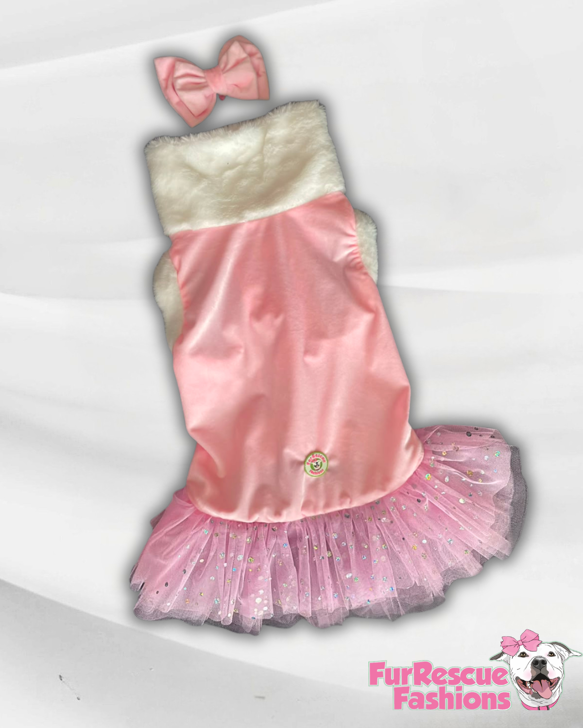 Blush Santa Belle Dog Dress