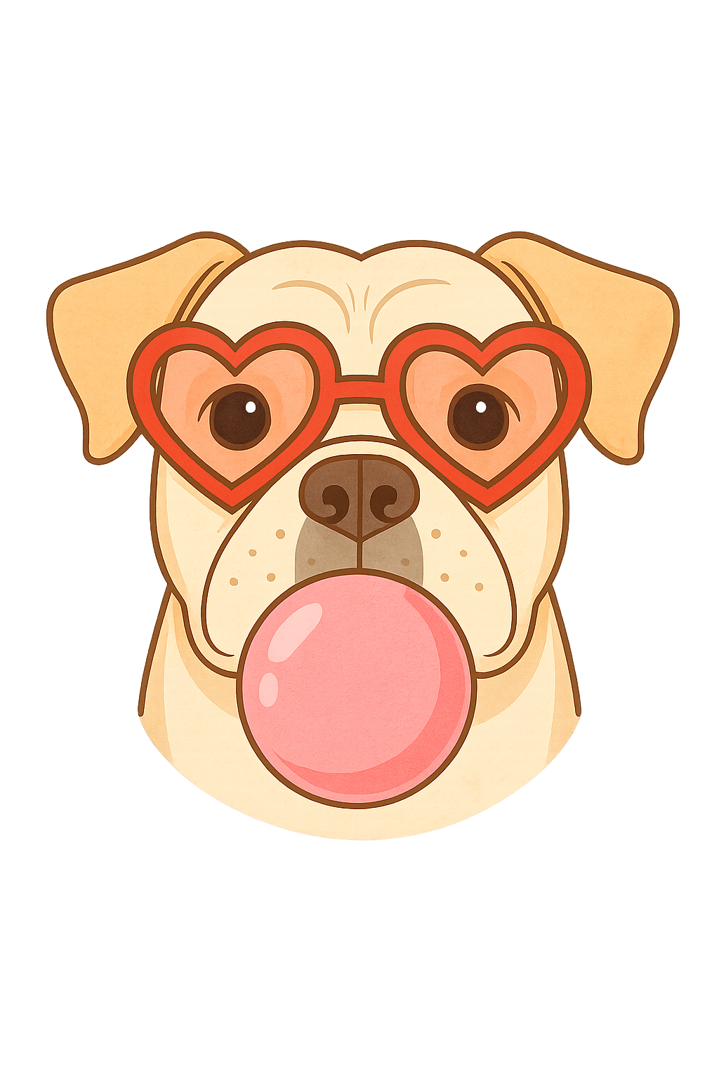 I Chews You - Pup With Bubblegum Unisex T-Shirt