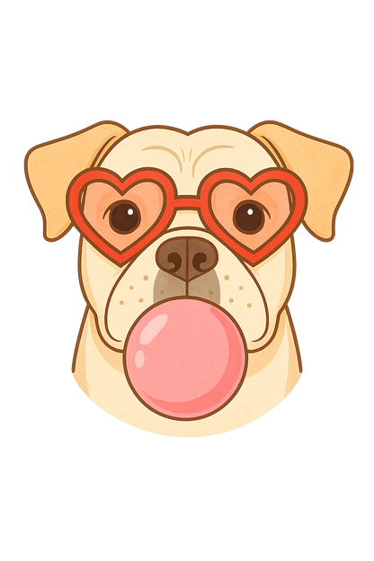 I Chews You - Pup With Bubblegum Unisex T-Shirt