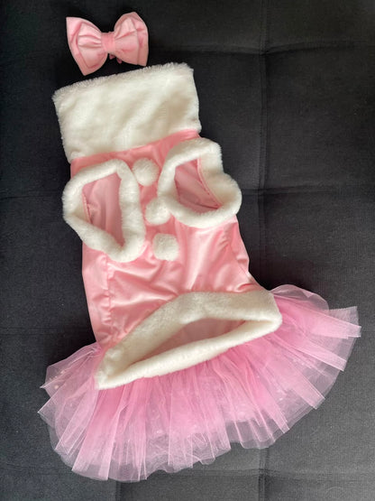 Blush Santa Belle Dog Dress