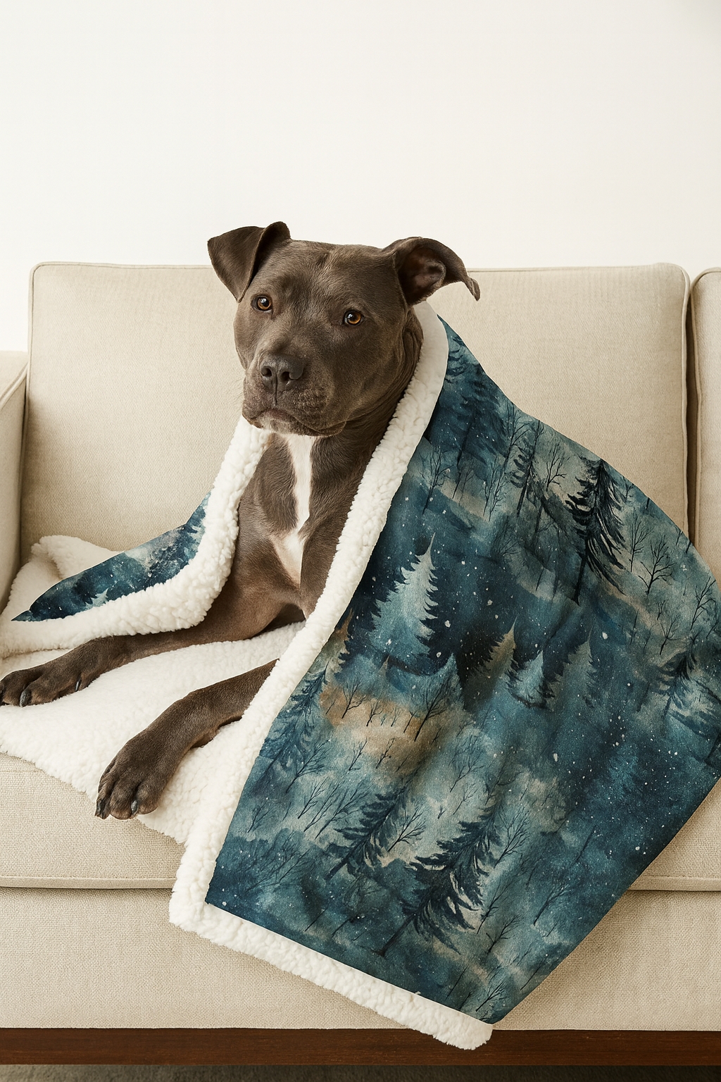 2025 Winter Wonders Throw Blanket With Sherpa Lining