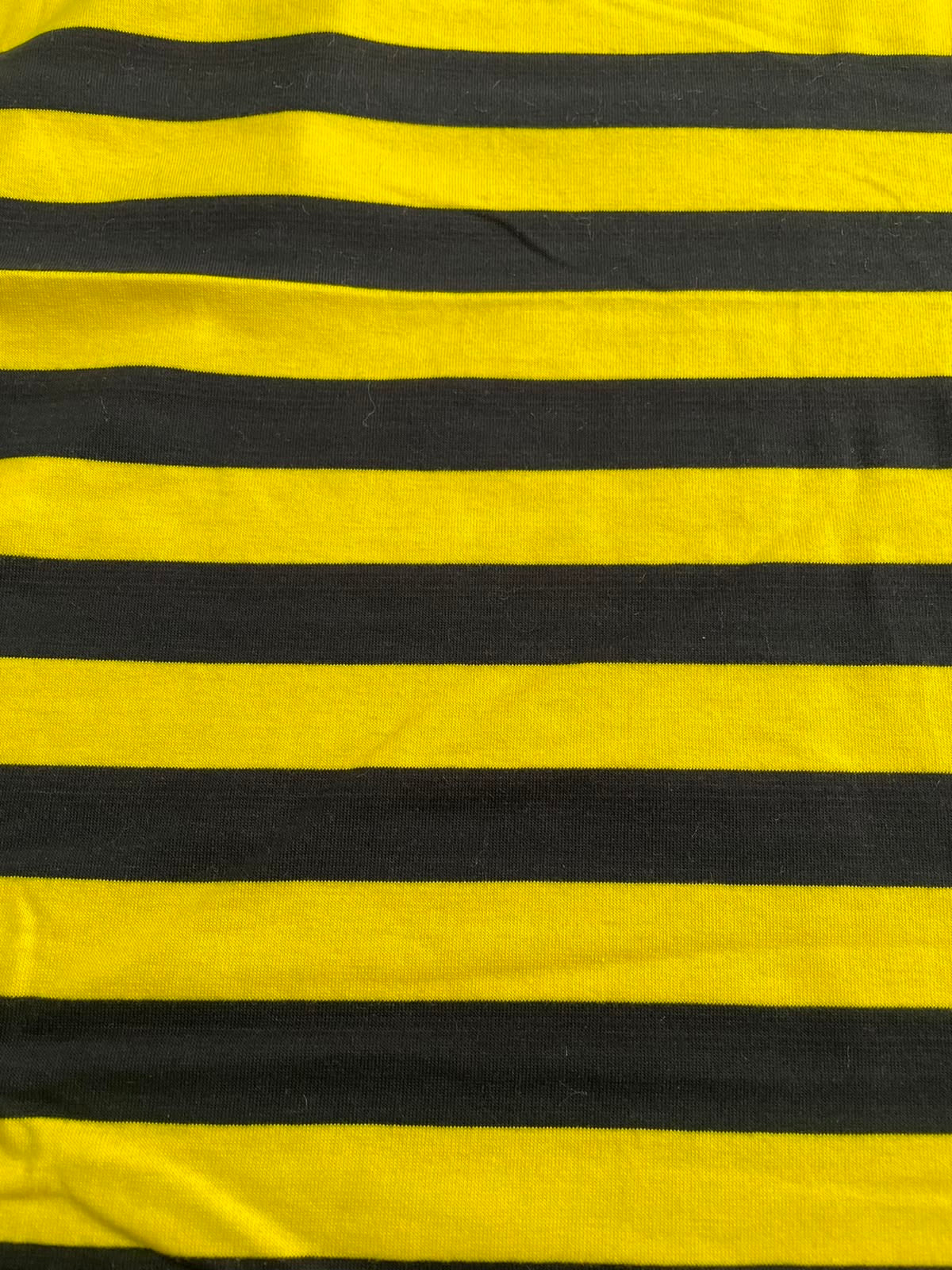 Bee Happy Striped Dog Shirt/Dress/4-Legged PAWjama (Classic Fabric)