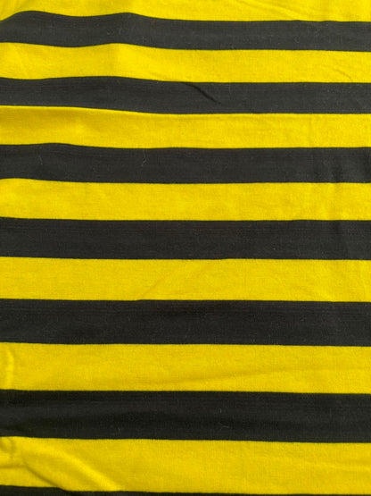 Bee Happy Striped Dog Shirt/Dress/4-Legged PAWjama (Classic Fabric)
