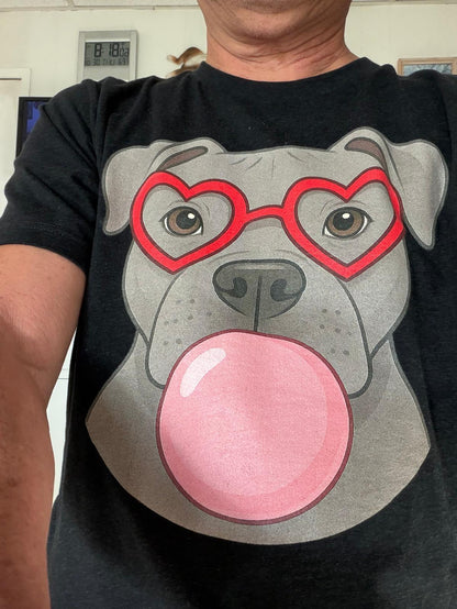 Chews You Forever Dog Pajama with Pink Neck & Trim/Sleeves