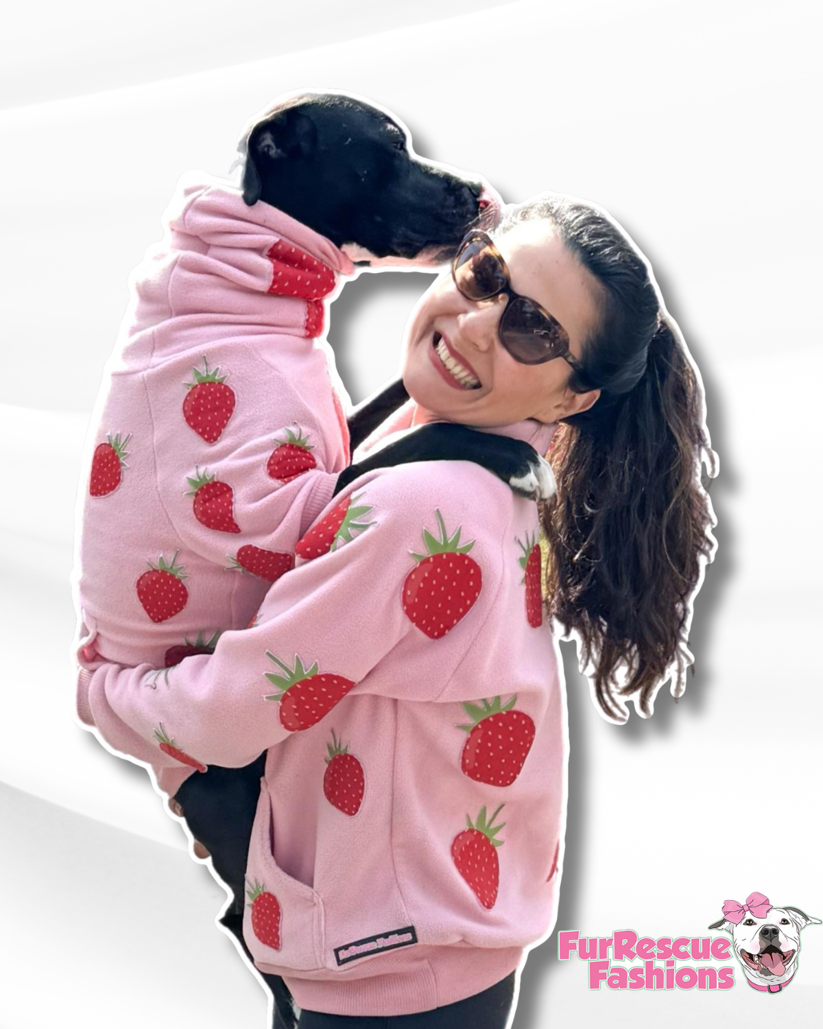 Matching StrawBerry Bliss Human Pullover (Made To Order)