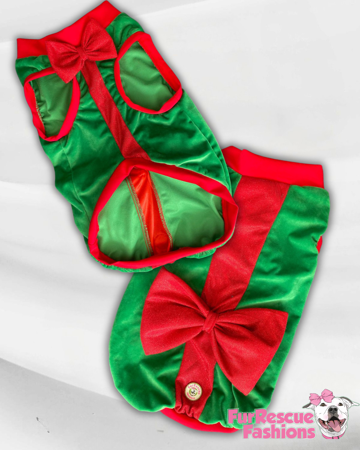 Christmas Gift Bow Dog Sweater