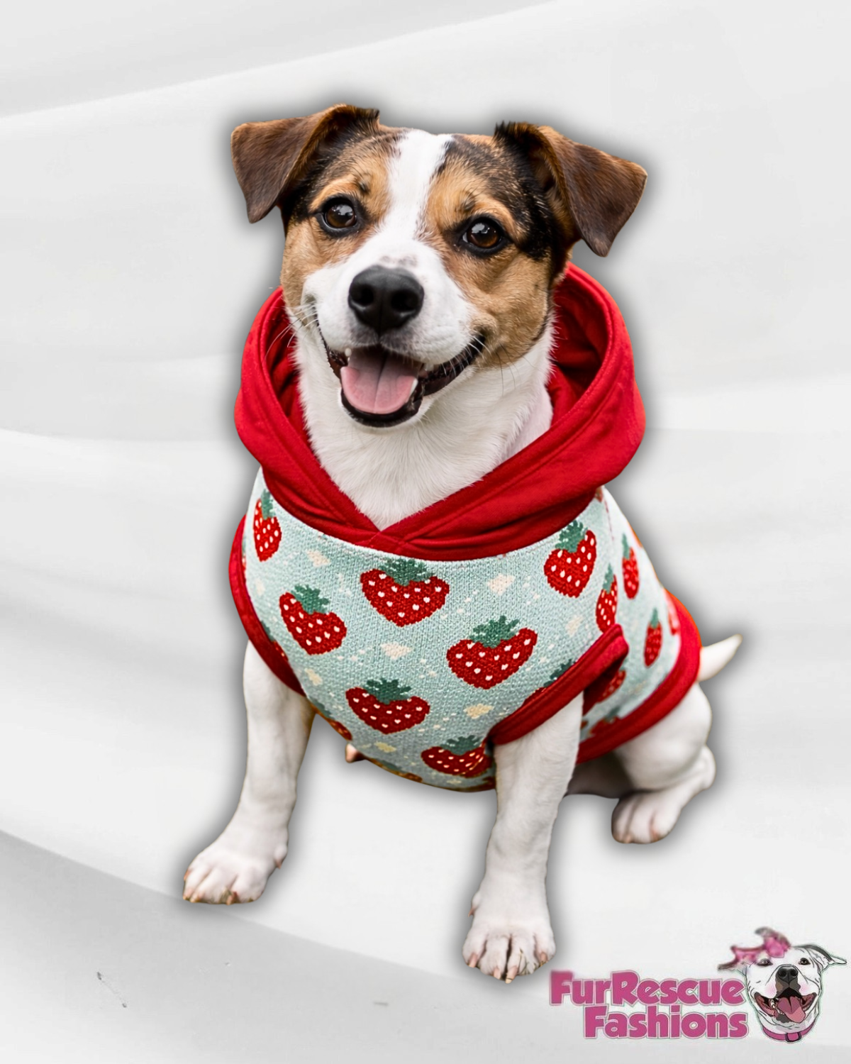 Berry Sweet Knit Pajama with Red  Neck & Trim/Sleeves