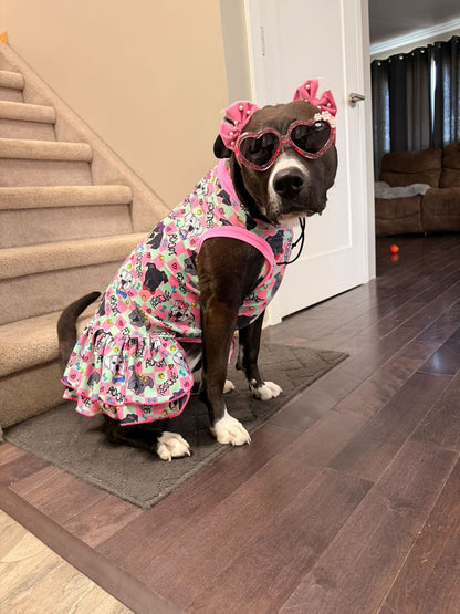 FRF Family Dog Dress With Ruffle / With Sleeves or Sleeveless