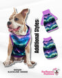 Mystical Woods Dog Pajama with Purple Neck & Trim/Sleeves