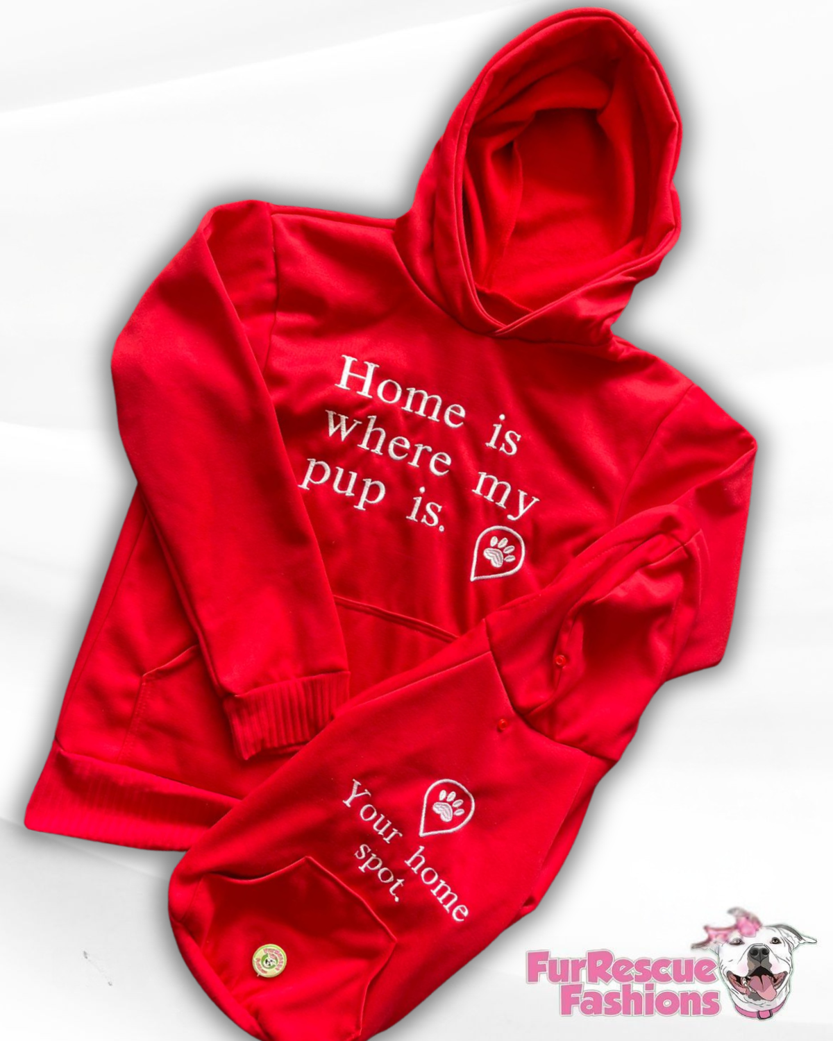 Home is Where My Pup Is Human Hoodie