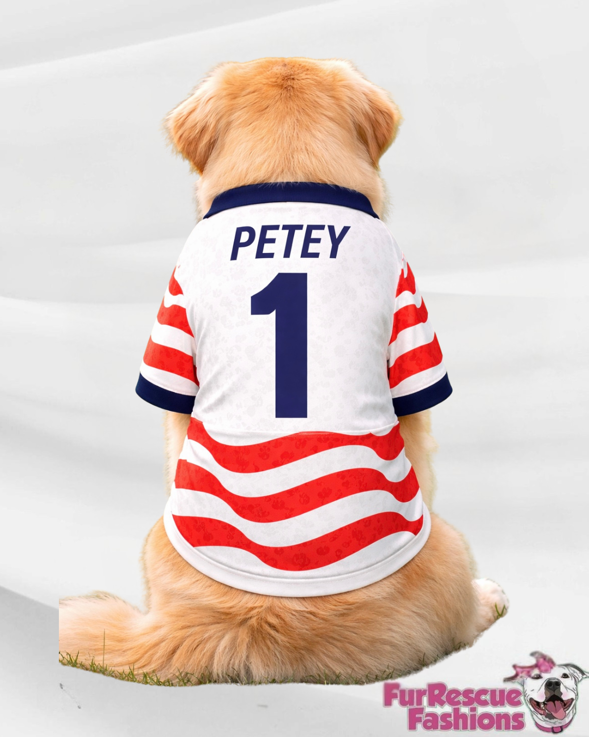 USA Dog Jersey or Ruffle Dress – Soccer Cup 2026 | Custom Pet Soccer Shirt ⚽️🐾