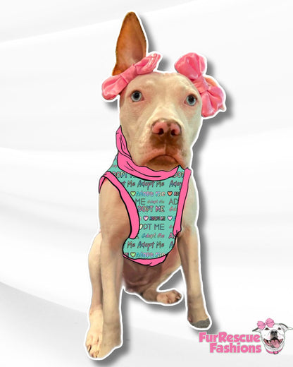 Adopt Me Furrever - PAWjama with Pink OR Baby Blue Neck & Trim/Sleeves