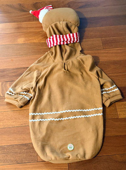 Sugar & Spice Gingerbread Christmas Dog Costume