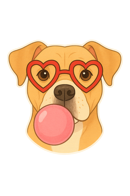 I Chews You - Pup With Bubblegum Unisex T-Shirt