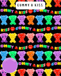 Gummy A Kiss - PAWjama with Lilac Neck & Trim/Sleeves