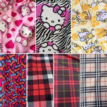 All Over Print Rain Jacket Or Cape with Hoodie And Ruffles