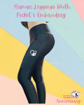 Rescue Love Leggins With Side Pockets & Embroidery