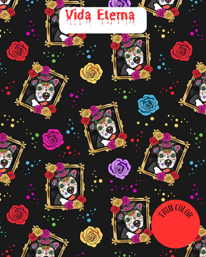 Vida Eterna - Dog Pajama with Red Neck & Trim/Sleeves