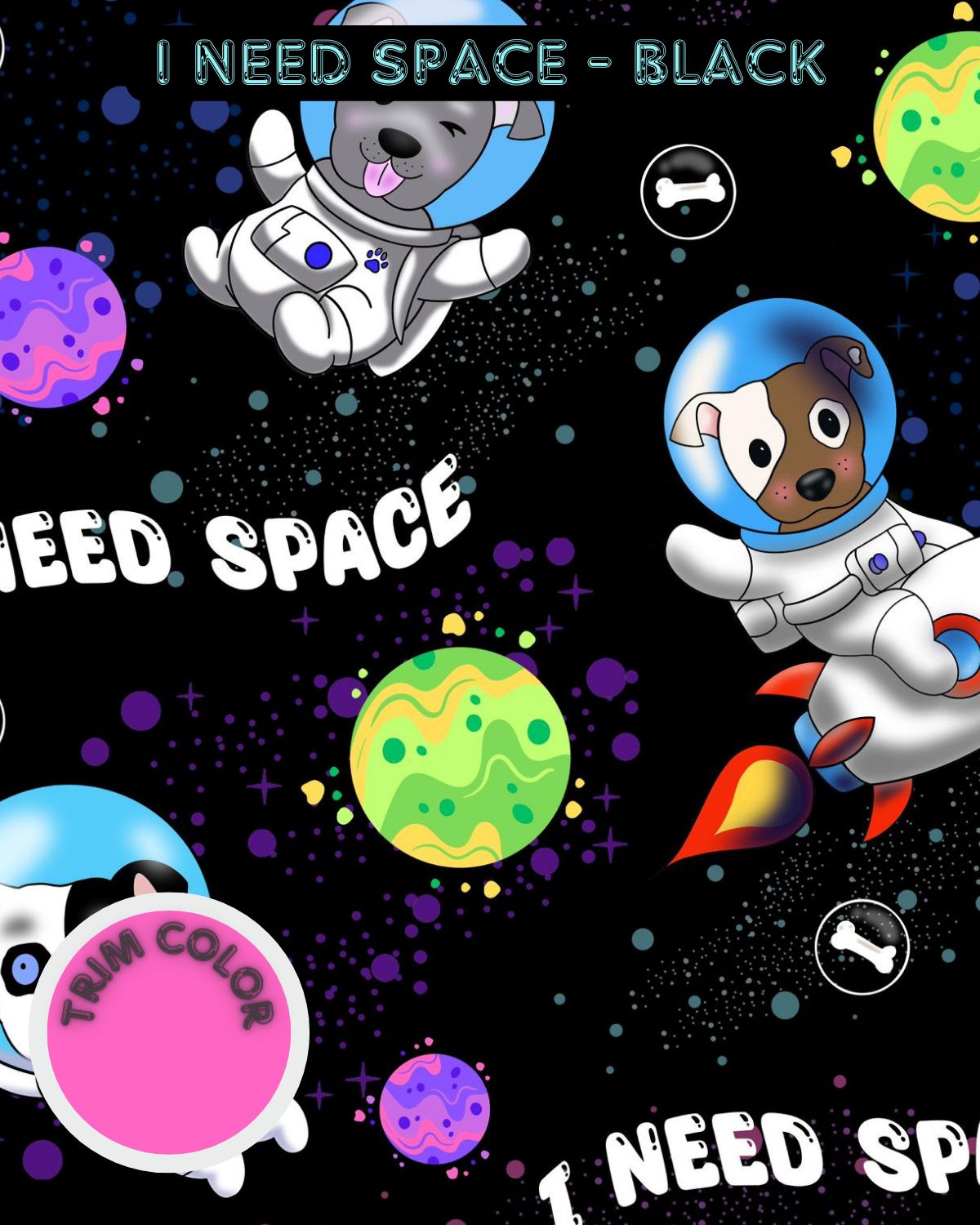 I Need Space PAWjama (Black OR Blue)