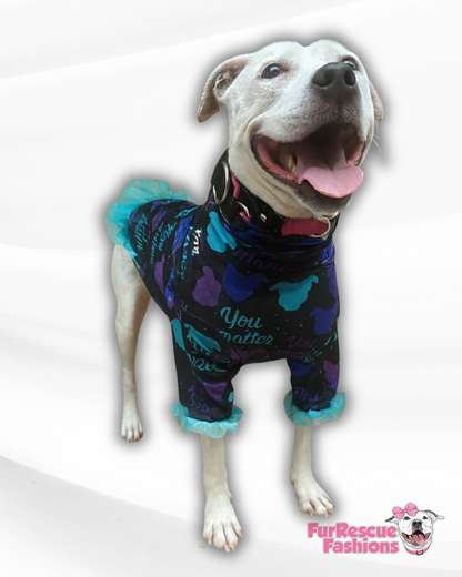 You Matter Dog Shirt With Tulle Accent