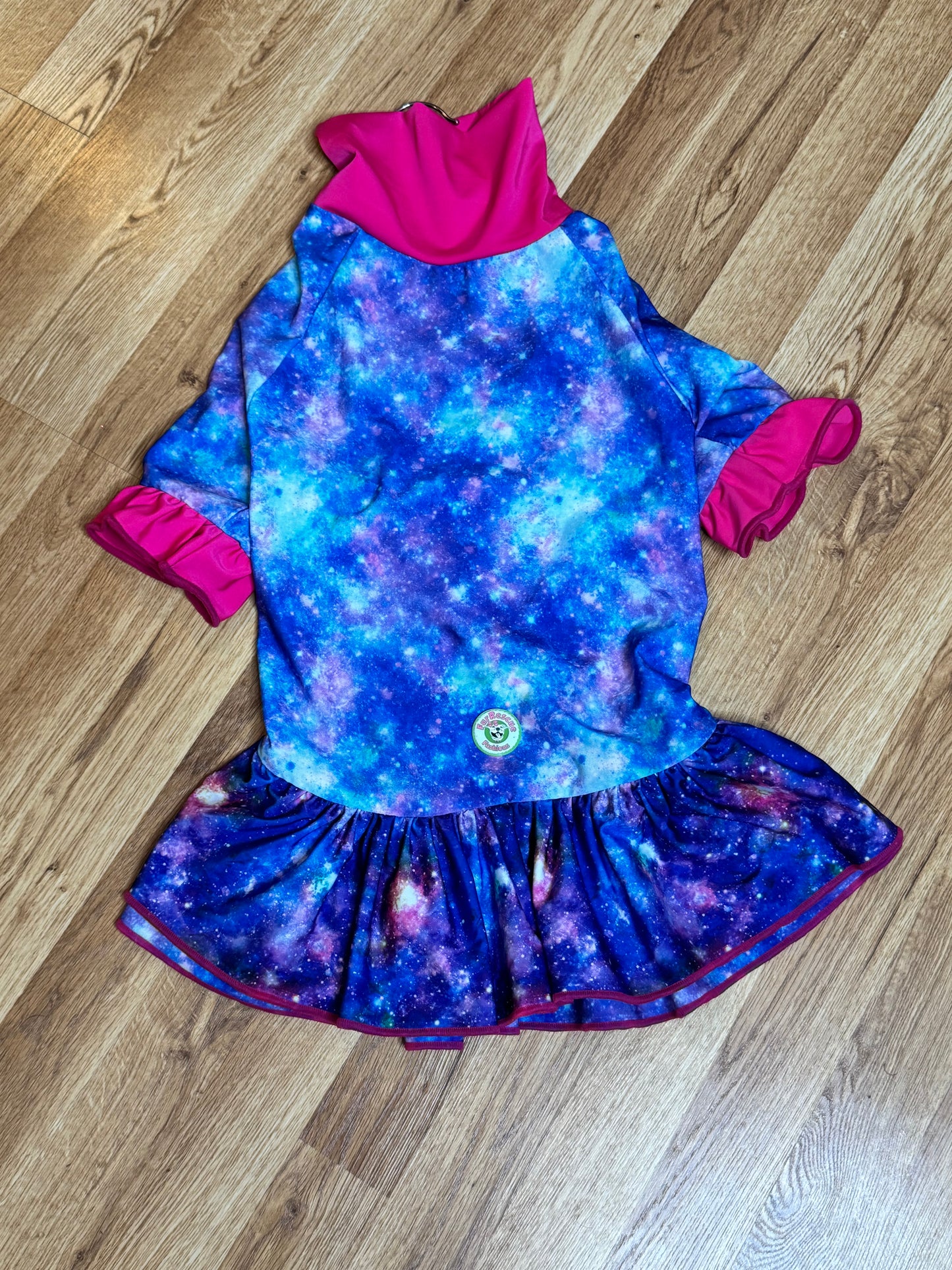 Galaxy Galore - PAWJama with Fuchsia Trim & Neck