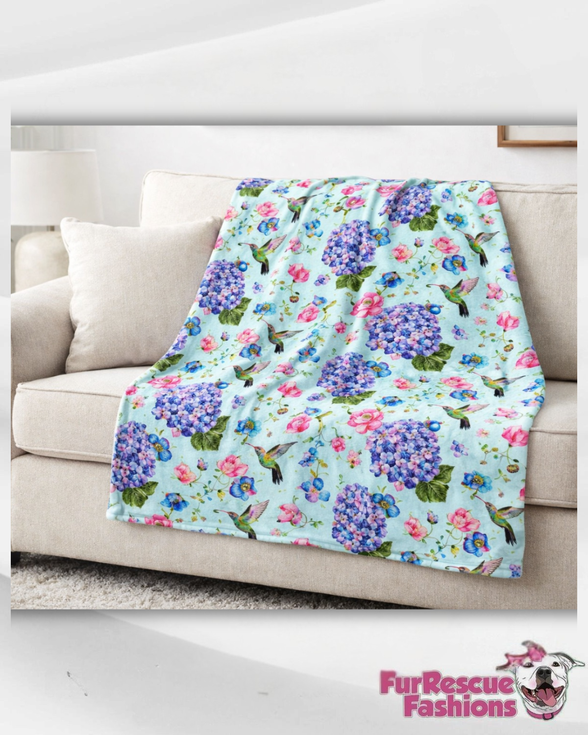 2026 Spring Fleece Throw Blanket (Choose your print)