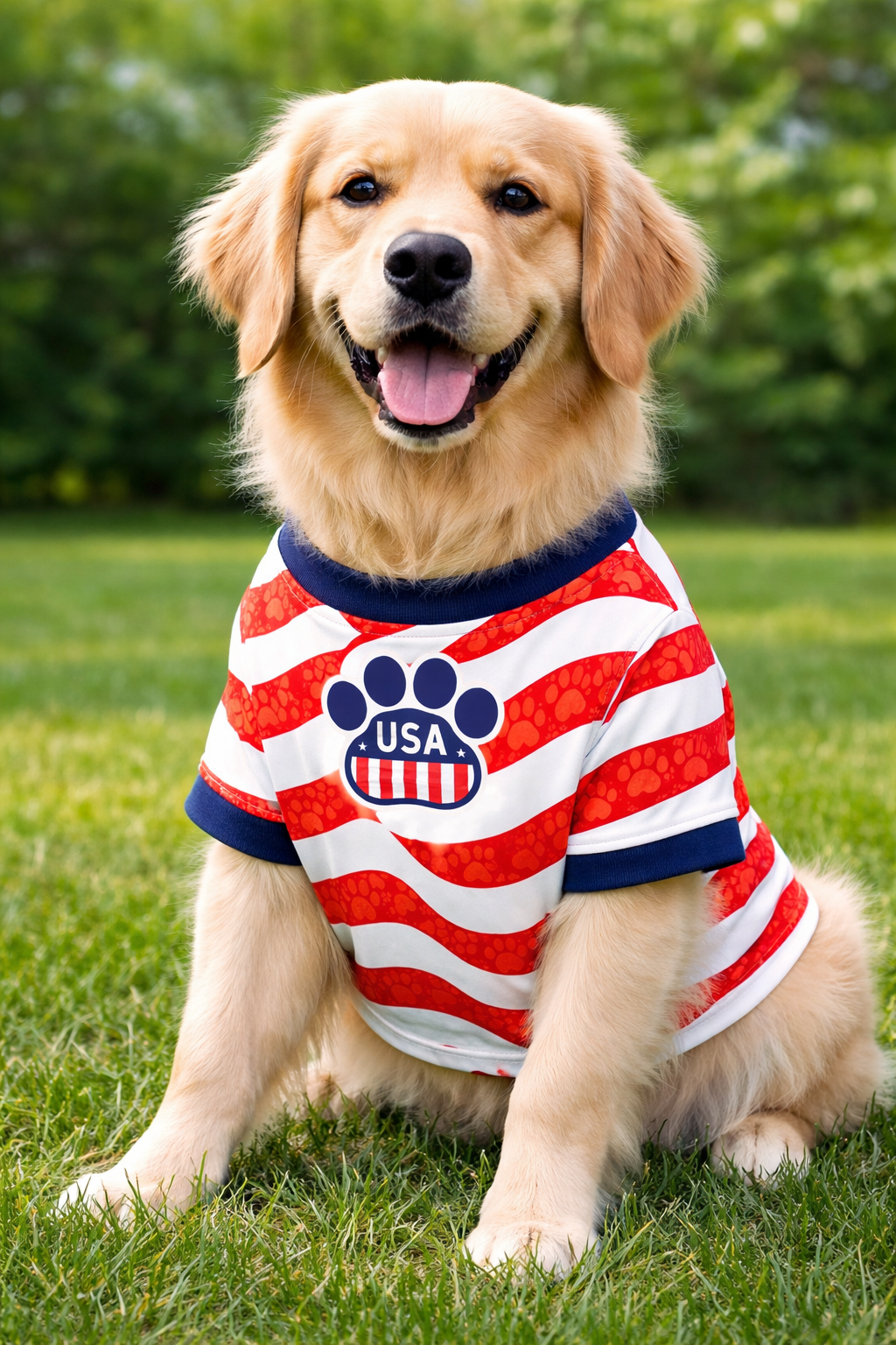 USA Dog Jersey or Ruffle Dress – Soccer Cup 2026 | Custom Pet Soccer Shirt ⚽️🐾