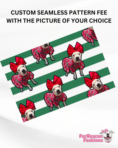 Personalized Seamless Pattern with the picture of your choice - 1 Time Fee