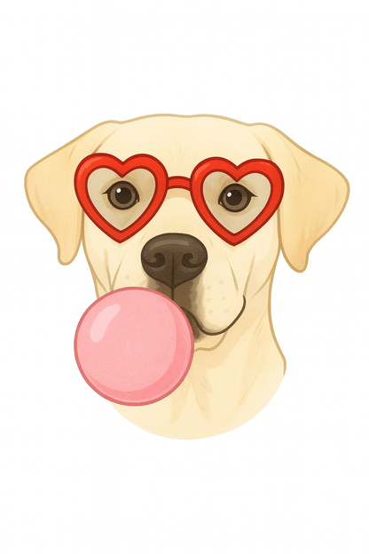 I Chews You - Pup With Bubblegum Unisex T-Shirt