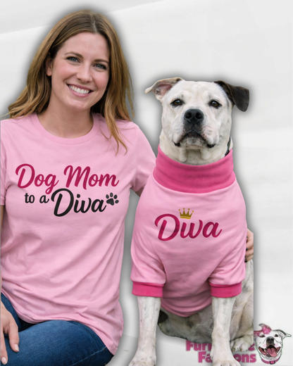 Dog Mom To A Diva Unisex T-Shirt