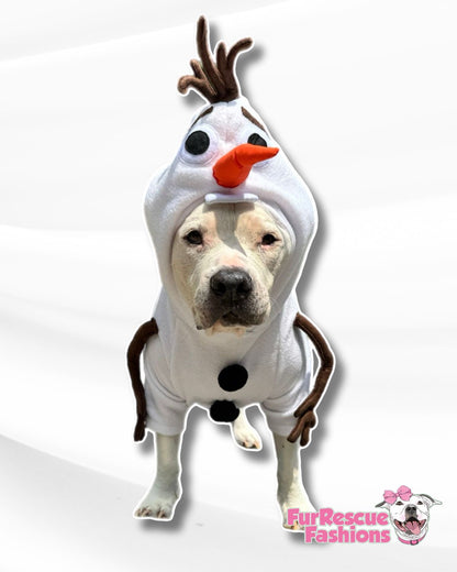 Olaf Snowman Dog Costume