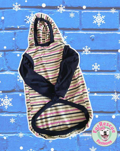 Preppy Stripes Dog & Shirt – Blue or Fuchsia