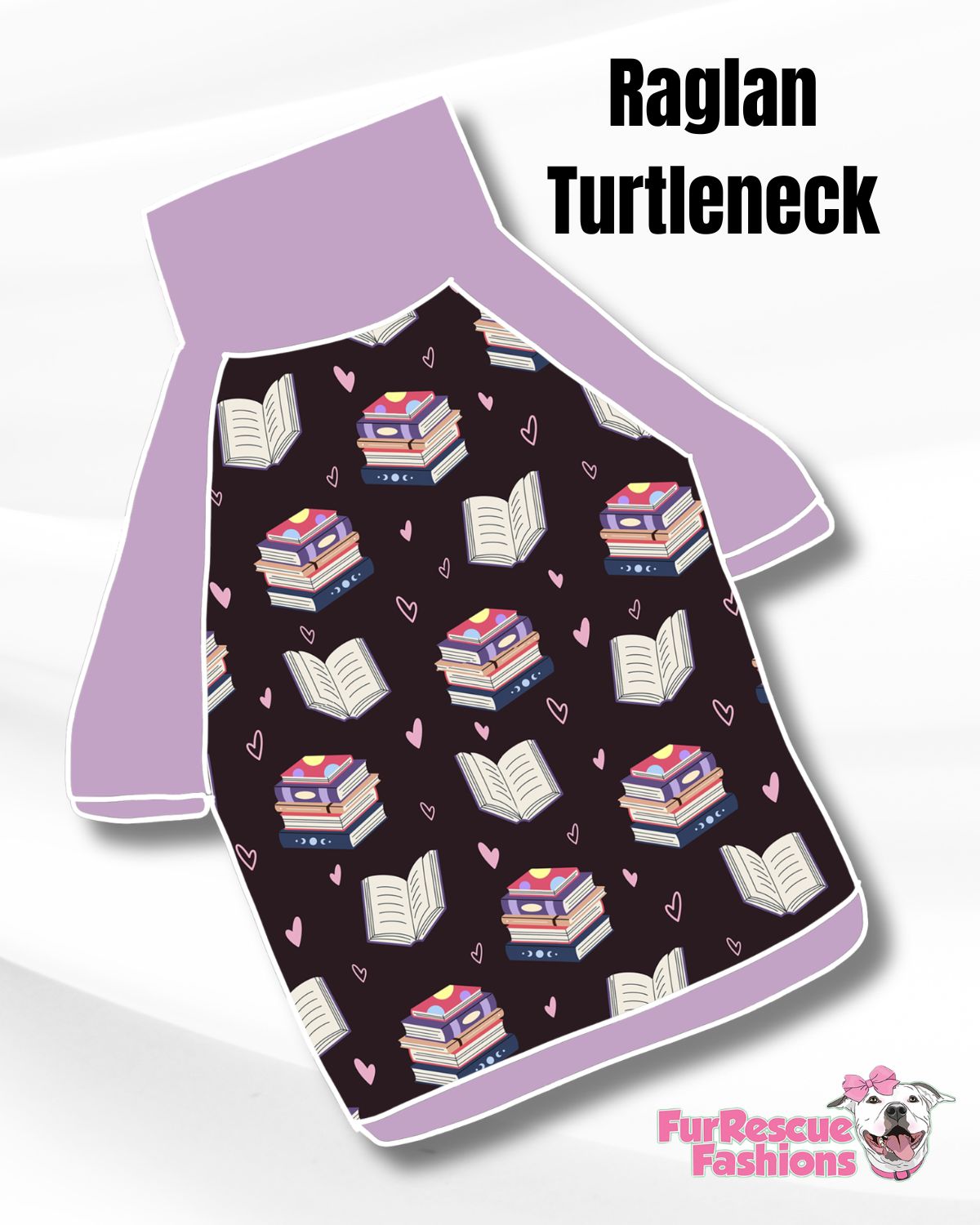 Study Buddy Pajama with Lavender Neck & Trim/Sleeves