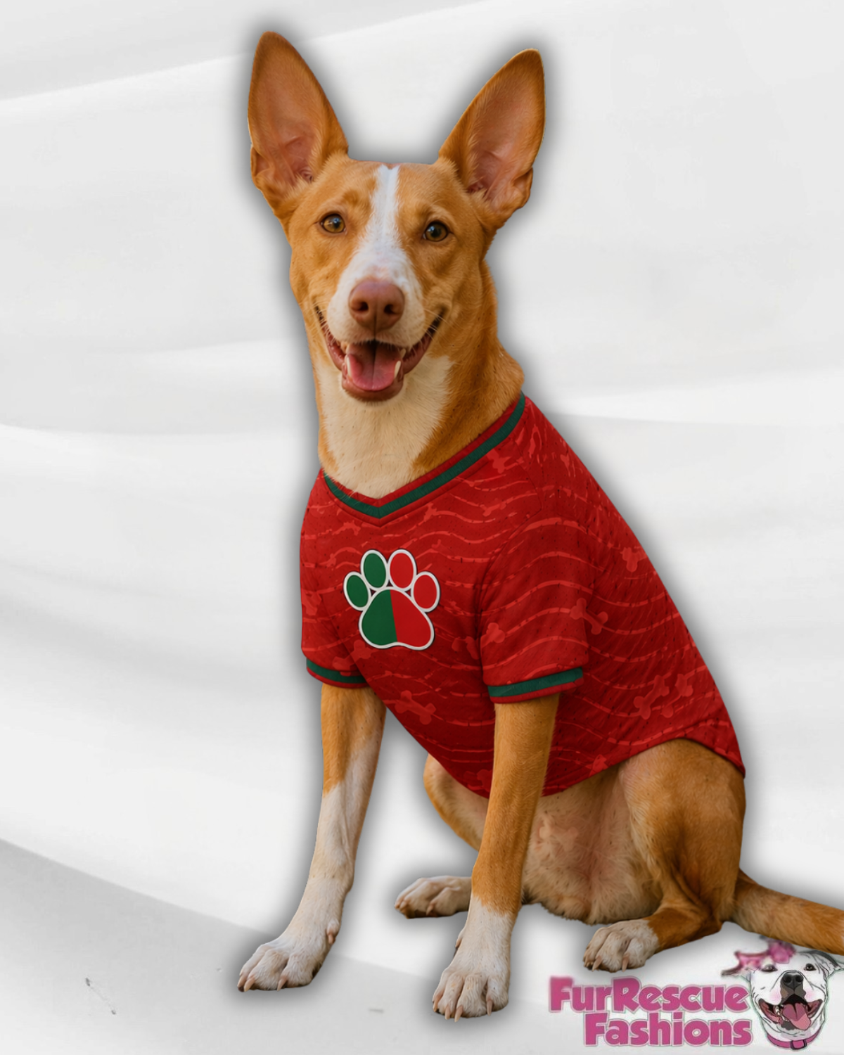 Portugal Dog Jersey or Ruffle Dress – Soccer Cup 2026 | Custom Pet Soccer Shirt ⚽️🐾