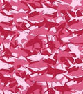 Pink Camouflage Sharks UV50 Dog PAWjama with Fuchsia Trim