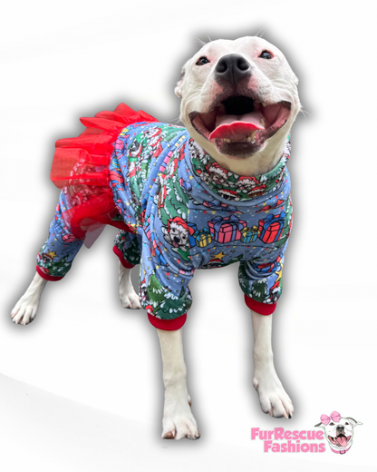 2025 Get Merry 4 Legged Christmas PAWjamas with Turtle Neck (Available in any pattern)
