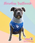 Rescue, Foster, Adopt Blue Dog Pajama with Grey Trim, Neck & Sleeves