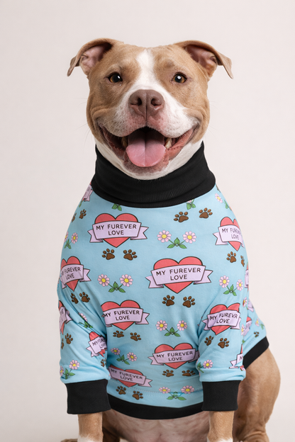 My Furever Love - PAWJama with Red Trim & Neck