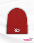 Love Rescued Me Embroidered Beanie