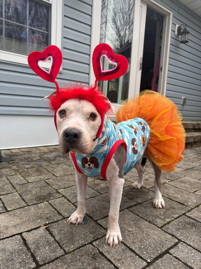 Always Loved Dog Pajama with White Neck & Trim/Sleeves