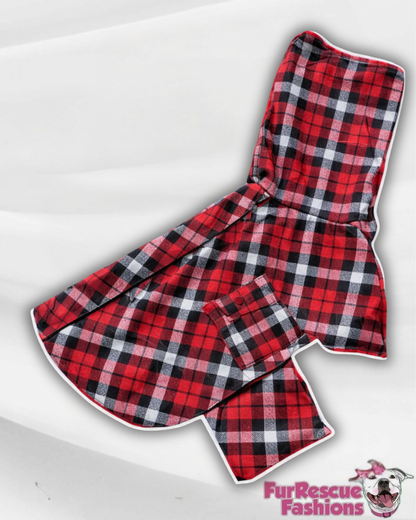 Timber Pup Plaid Rain Jacket - Cape - Vest